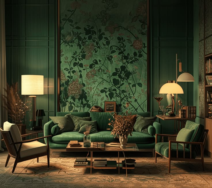 Modern decorative interior styling with contemporary wall finishes