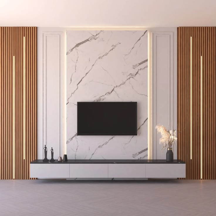 WPC panels in a modern interior
