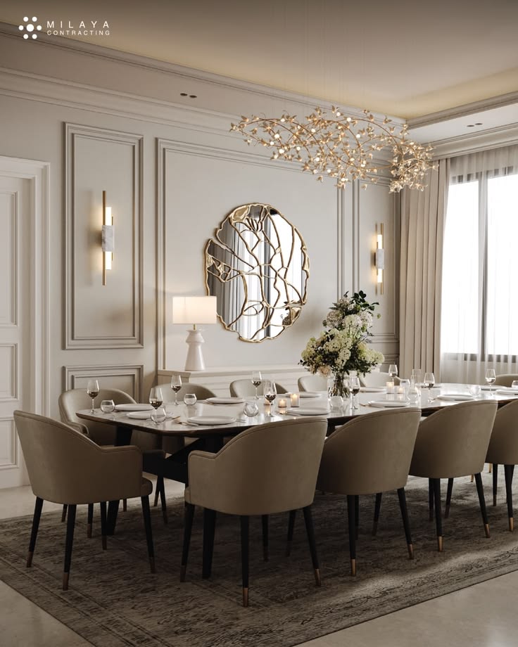 Modern dining area interior