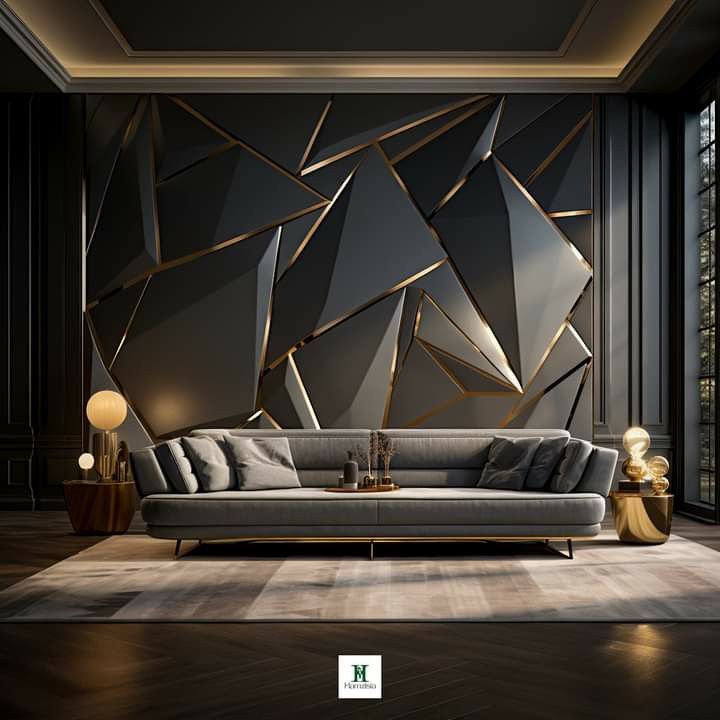 Warm modern interior with premium wall finishes